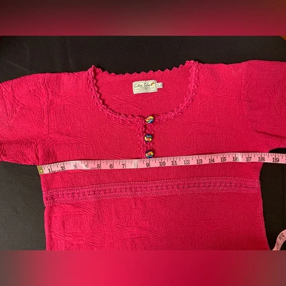 Salsa Size L (runs smaller see pics) 100% Cotton Hand loomed - Picture 2 of 7